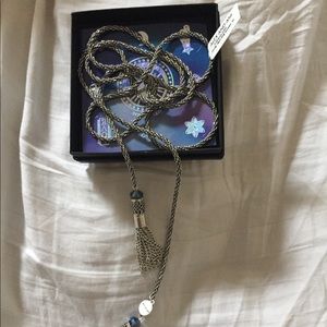 Tassel wrap necklace